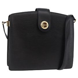 Borsa a Spalla LOUIS VUITTON Epi Capuchin Black M52342 LV Auth ep14847