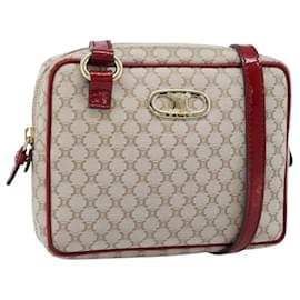 Sac à bandoulière CELINE Macadam Canvas Beige Or Auth 184882V - Céline
