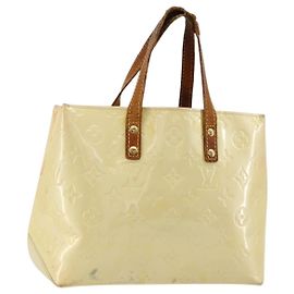 LOUIS VUITTON Borsa a Mano Monogram Vernis Reade PM Perle M91336 LV Auth bs35563