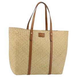 Borsa Tote Jimmy Choo in rafia beige Auth BA13412A