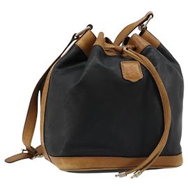 Céline Borsa a tracolla CELINE in pelle nera con dettagli dorati Autentica 185080