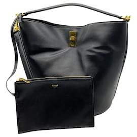 Borsa a secchiello Celine 16 in pelle nera - Céline
