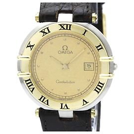 Orologio da uomo OMEGA Constellation Date in oro 18K e acciaio