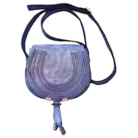 Chloé Marcie Mini borsa a tracolla in pelle - Viola
