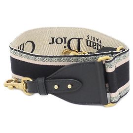 Tracolla Christian Dior in nero, verde e rosa