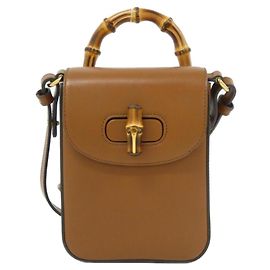 Gucci Handtasche aus braunem Leder