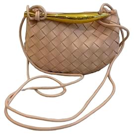 Bottega Veneta Mini Sardine in pelle Intrecciato rosa