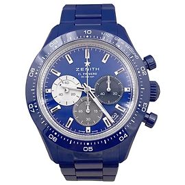 Zénith Zenith Uhr, "Chronomaster Sport 160th Anniversary Edition", blaue Keramik.