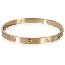 Bracciale Love in oro giallo e diamanti, finitura spazzolata Cartier