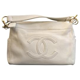 Bolso de hombro Chanel CC Caviar con cadena 2003