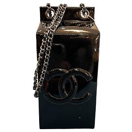 2014 Chanel Patent Milk Carton Crossbody Handbag