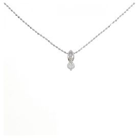 Autre Marque Platin-Diamant-Halskette