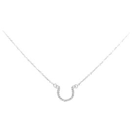 Autre Marque Collar de oro blanco 10K y diamantes