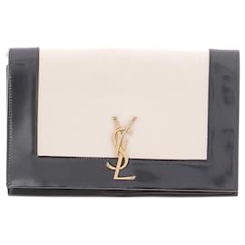 Saint Laurent Schwarz-weiße Clutch
