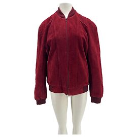 Autre Marque Rote Lederjacke
