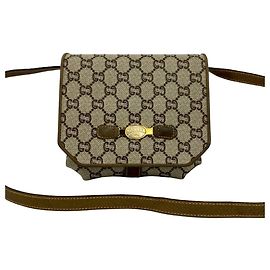 Mini borsa a tracolla in pelle con motivo logo Plus di Gucci