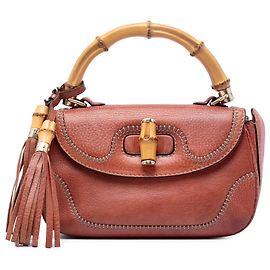 Bolso Gucci Red Medium de piel New Bamboo