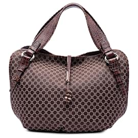 Celine Hobo Bag Bittersweet aus Macadam Canvas in Braun - Céline