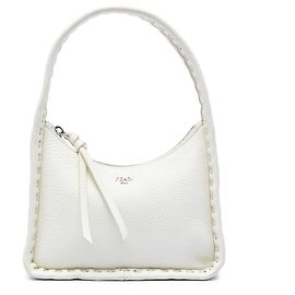 Fendi White Mini Cuoio Romano Selleria Fendessence Handtasche