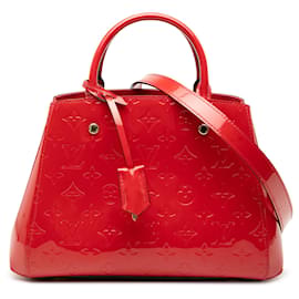 Louis Vuitton Red Monogram Vernis Montaigne BB