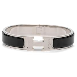 Bracelet Clic H Hermès Black Narrow Enamel PM