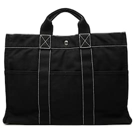 Hermès Fourre Tout MM in tela nera