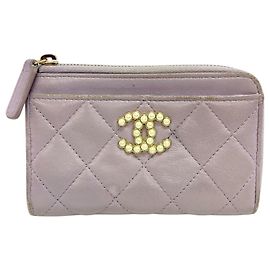 Monedero Fragment Matelassé Chanel en morado