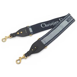 CORREA DE HOMBRO PARA BOLSO CHRISTIAN DIOR LONA Y CUERO ANILLA DE METAL