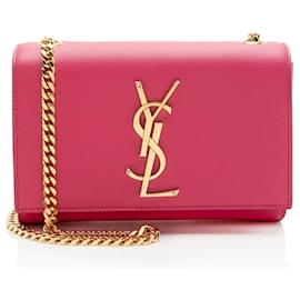 Borsa a Spalla Saint Laurent Grain de Poudre Monogram Kate Small