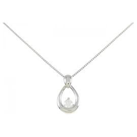 Autre Marque Pt900/Pt850 Diamant-Halskette