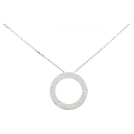 Collana Cartier Love Half Diamond 750 Oro Bianco