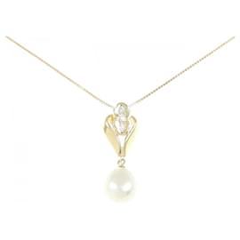 Au750 White South Sea Pearl Diamond Necklace - Autre Marque