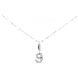 Autre Marque Collana in oro bianco Au750 e diamanti