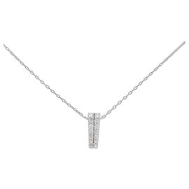 Autre Marque Au750 Weißgold Diamant Halskette