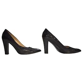Louis Vuitton Décolleté Monogram Satin Mini Lin - Pelle Nera 39