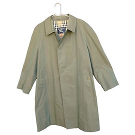 Burberrys Trench coat em puro algodão cáqui