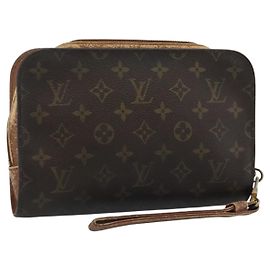 LOUIS VUITTON Monogram Orsay Clutch Tasche M51790 LV Auth ka4710