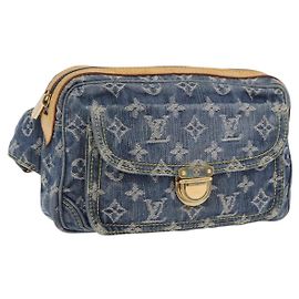LOUIS VUITTON Monogram Denim Marsupio Body Bag Blue M95347 LV Auth 184945SAV