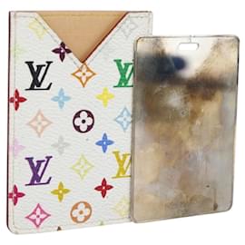 LOUIS VUITTON Monogram Multicolor Etui Hand Mirror White M92651 LV Auth 185055 - Louis Vuitton
