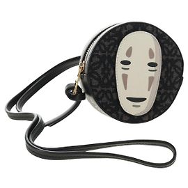 LOEWE Studio Ghibli Cookie Pouch No-Face Bag Canvas Black Gold Auth 167410SM