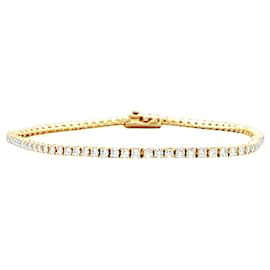 Autre Marque Line-Armband, Roségold und Diamanten Brillantschliff, 1.38 carat.