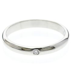 Aliança Cartier 1895 em platina com diamante