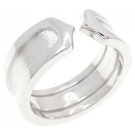 Cartier C2 750 Weißgold Ring Größe 6