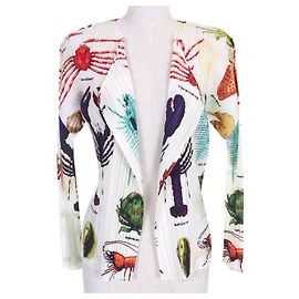 Issey Miyake Cárdigan de punto PLEATS PLEASE Marine Life