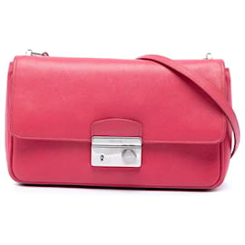 Borsa a tracolla Prada Pink Saffiano Sound Lock