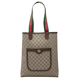 Tote Gucci Beige GG Supreme Web Ophidia