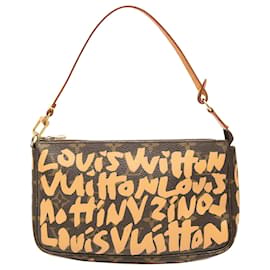 Louis Vuitton Marrone Stephen Sprouse Monogram Graffiti Pochette Accessoires