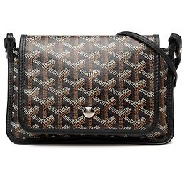 Carteira Goyardine Plumet preta Goyard