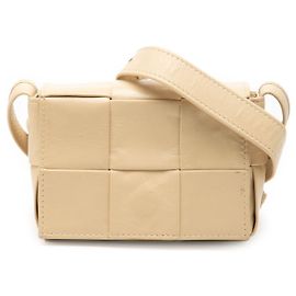 Bottega Veneta Beige Extra Mini Nappa Intrecciato Cassette Crossbody