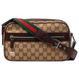 Borsa a Spalla Gucci Beige GG Canvas Web Pop